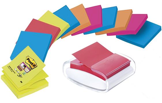 129765 Post-It HK10010196 POST-IT&#174; SuperS Z-N disp 76x76mm hvit 